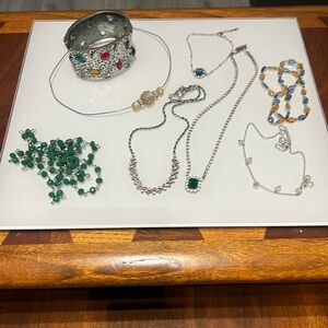 Vintage mix jewelry lot sterling silver 9.25 necklace bracelet